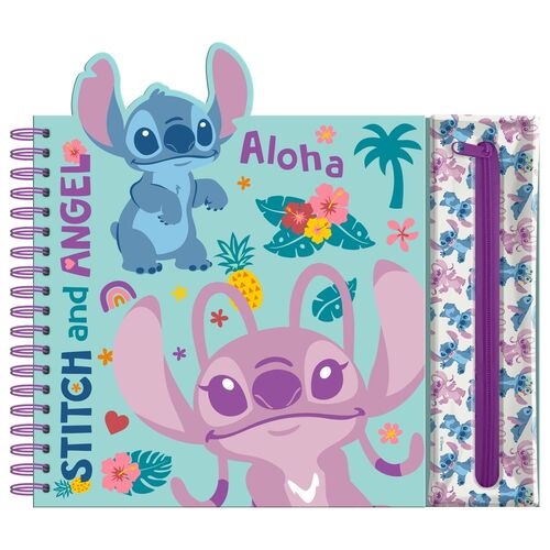 Disney Stitch Activity notebook with removable case