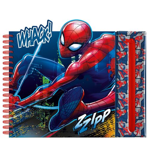 Marvel Spiderman Activity notebook with removable case