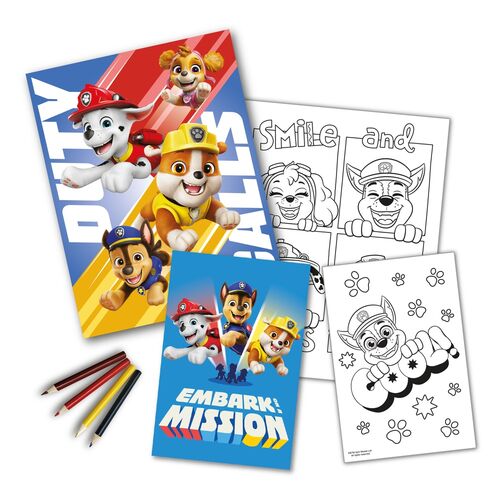 Paw Patrol Colouring set