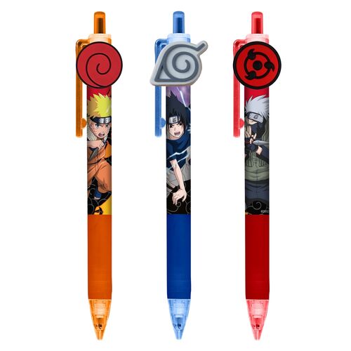 Naruto Shippuden pack of 3 pens