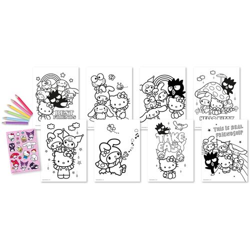 Hello Kitty and Friends Sticker colouring set