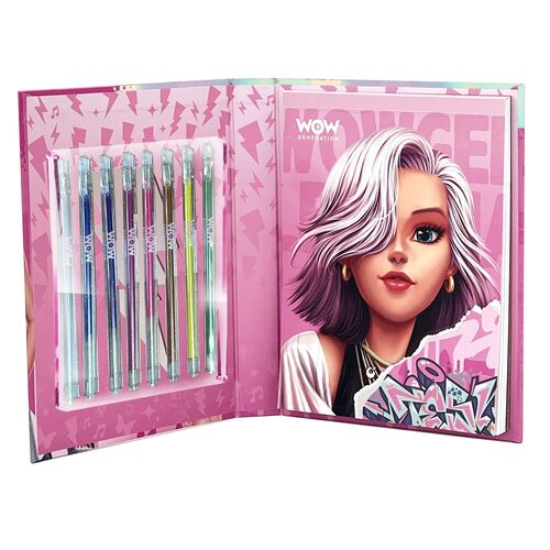 Wow Generation Colouring Book + 8 Metallic Gel pencils