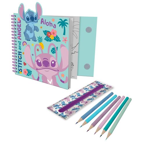 Disney Stitch Activity notebook with removable case