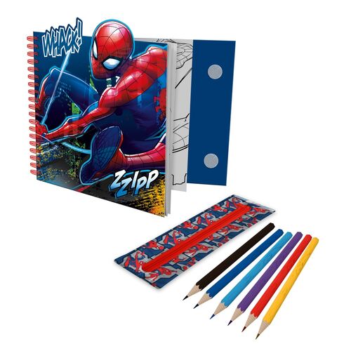 Marvel Spiderman Activity notebook with removable case