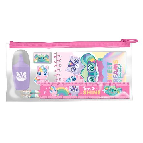 Sweet Dreams stationery set in bag 7pcs