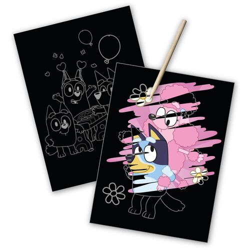 Bluey Scratch stationery set