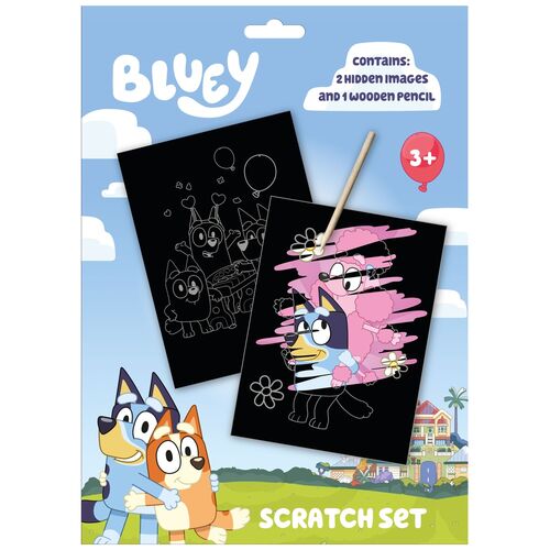 Bluey Scratch stationery set