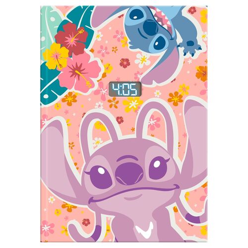 Disney Stitch notebook with digital watch