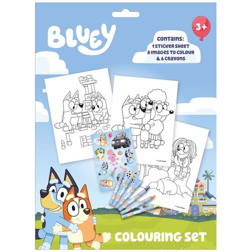 Bluey Colouring set