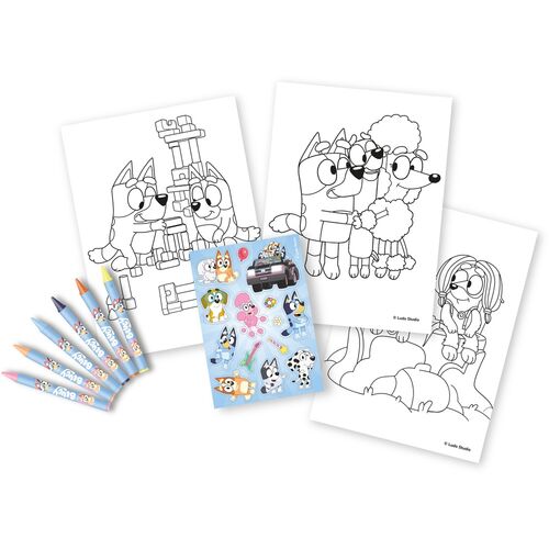 Bluey Colouring set