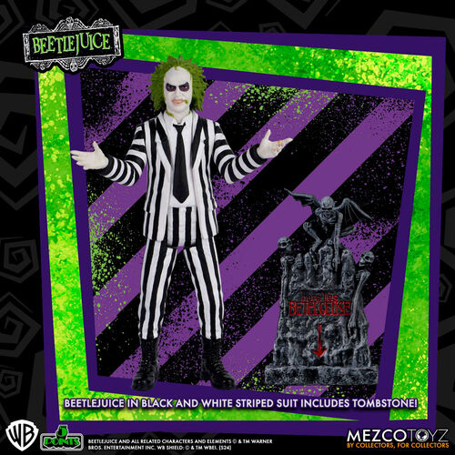 Beetlejuice - Beetlejuice Striped Suite figure 9,5cm