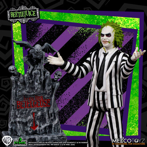 Beetlejuice - Beetlejuice Striped Suite figure 9,5cm