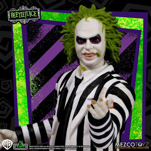 Beetlejuice - Beetlejuice Striped Suite figure 9,5cm