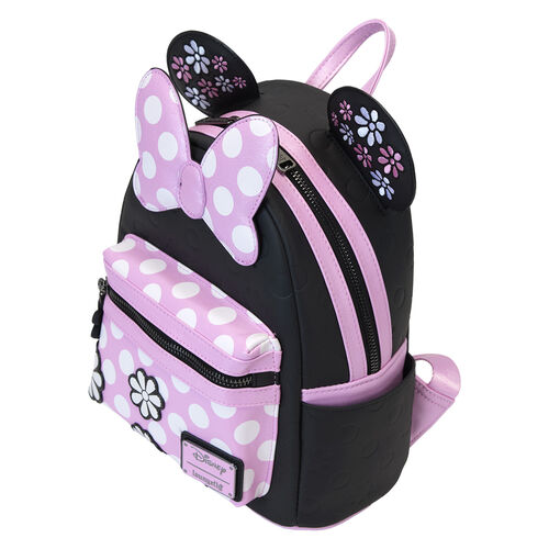 Loungefly Disney Minnie Floral Rock the Dots backpack