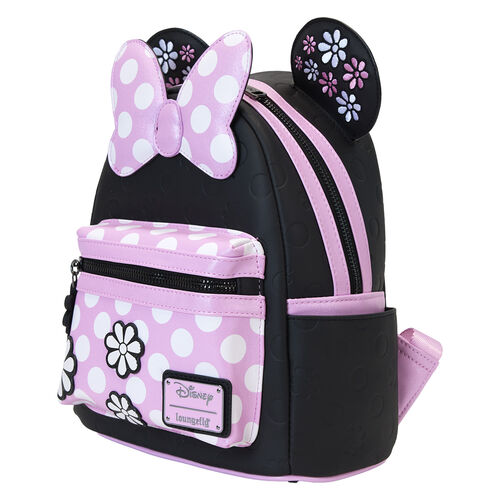 Loungefly Disney Minnie Floral Rock the Dots backpack