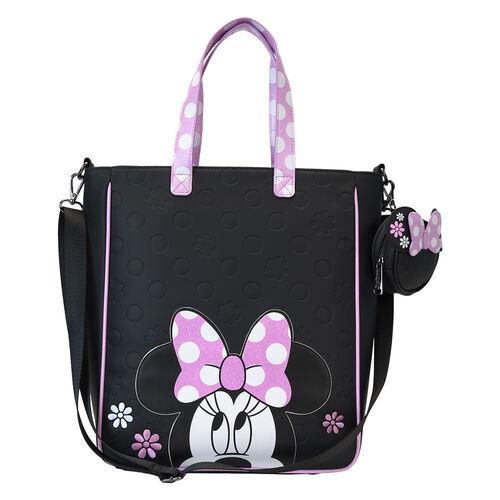 Loungefly Disney Minnie Floral Rock the Dots tote bag with coin bag