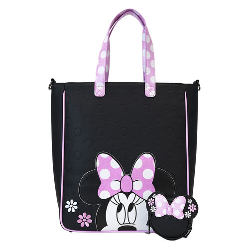 Loungefly Disney Minnie Floral Rock the Dots tote bag with coin bag