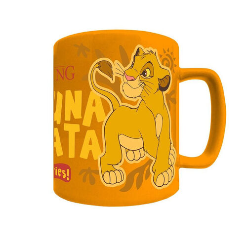 Taza funda de peluche El Rey Leon Disney 440ml