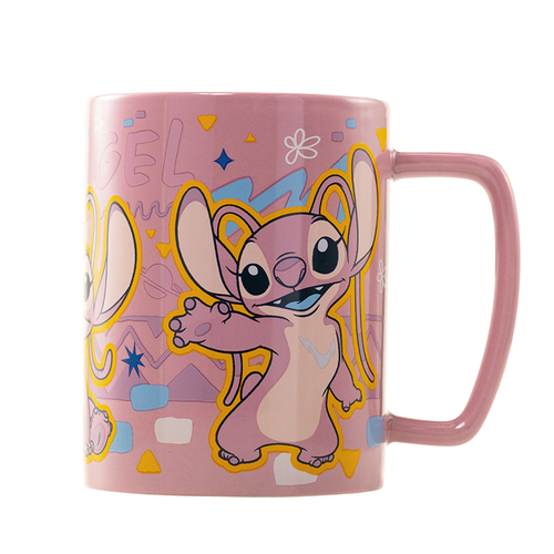 Disney Stitch Angel Mug with teddy bear cover