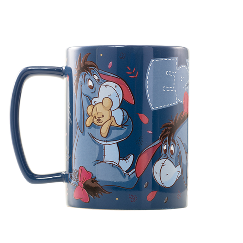 Disney Winnie The Pooh Eeyore Mug with teddy bear cover 440ml