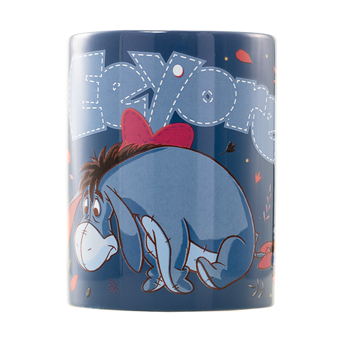 Disney Winnie The Pooh Eeyore Mug with teddy bear cover 440ml