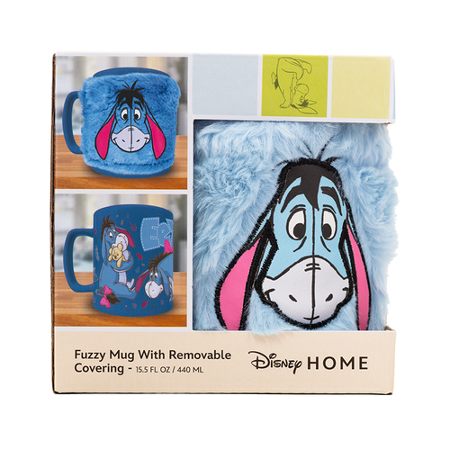 Disney Winnie The Pooh Eeyore Mug with teddy bear cover 440ml