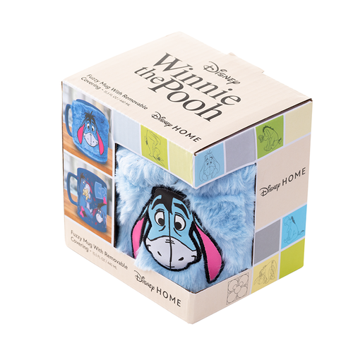 Disney Winnie The Pooh Eeyore Mug with teddy bear cover 440ml