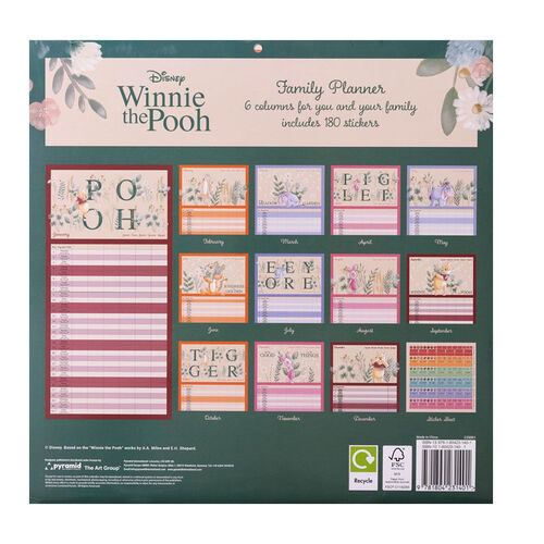 Disney Winnie the Pooh Family planning calendar