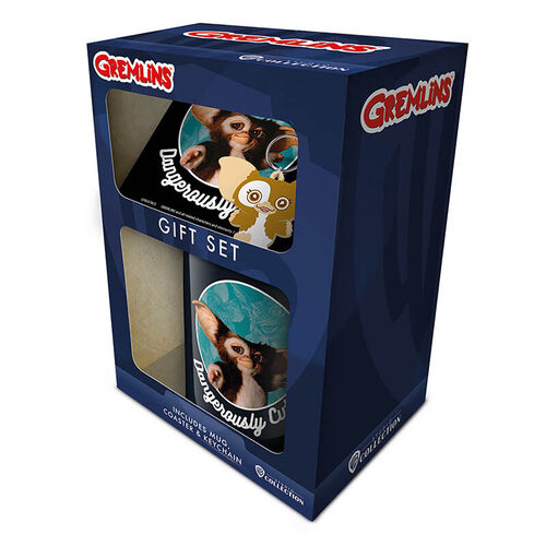 Gremlins Set Mug + Coaster + keychain