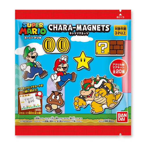 Super Mario Bros assorted About surprise chara magnet 6cm