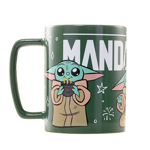 Star Wars Mandalorian Grogu Mug with teddy bear cover 440ml