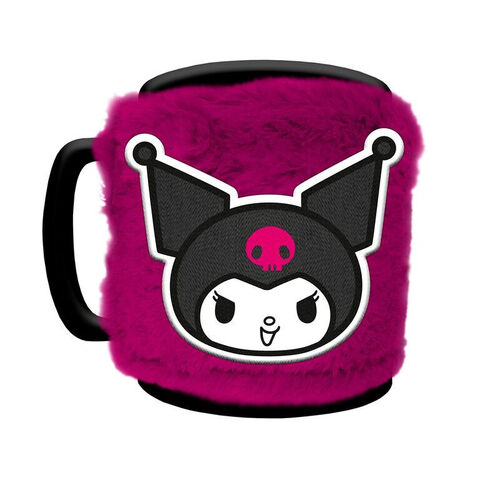 Hello Kitty Kuromi Mug with teddy bear cover 440ml