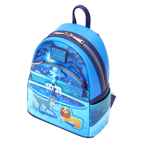 Mochila 70th Anniversary La Dama y el Vagabundo Disney Loungefly 26cm