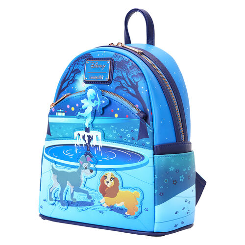 Mochila 70th Anniversary La Dama y el Vagabundo Disney Loungefly 26cm