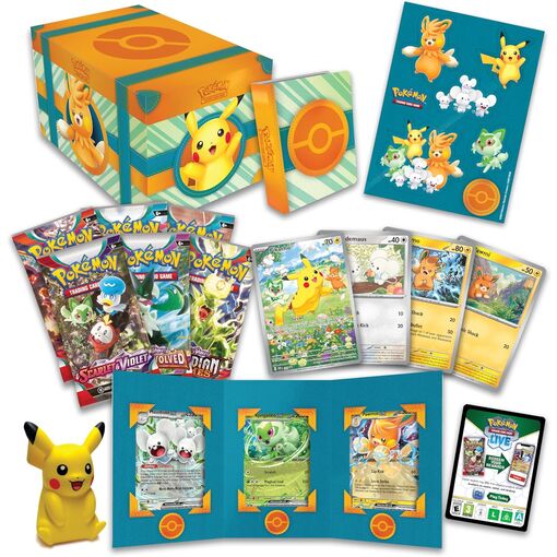 English Pokemon Collector Chest Padela Adventure card game briefcase