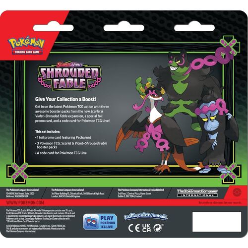 English Pokemon Shroueded Fable collectible card game blister