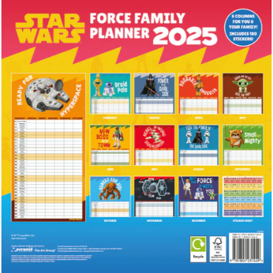 Star Wars Family planning calendar