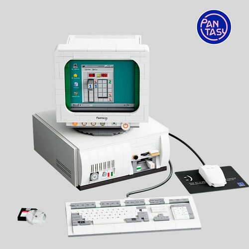 Retro Computer Construction Kit 1634pcs