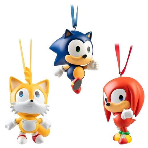 Blister 3 figuritas Sonic the Hedgehog