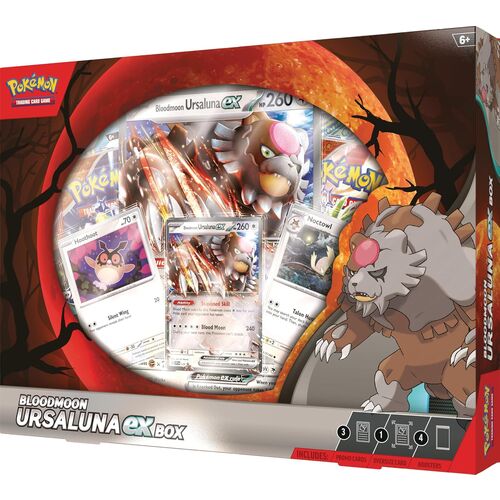 Blister juego cartas coleccionables Bloodmoon Ursaluna Pokemon ingles