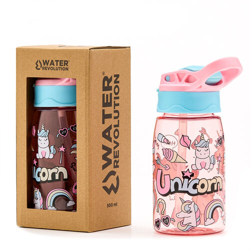 Water Revolution tritan Unicorn bottle 500ml