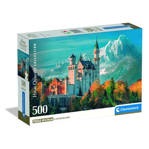 High Quality Neuschwanstein Castle puzzle 500pcs