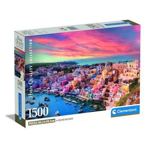 High Quality Picturesque Procida Island puzzle 1500pcs