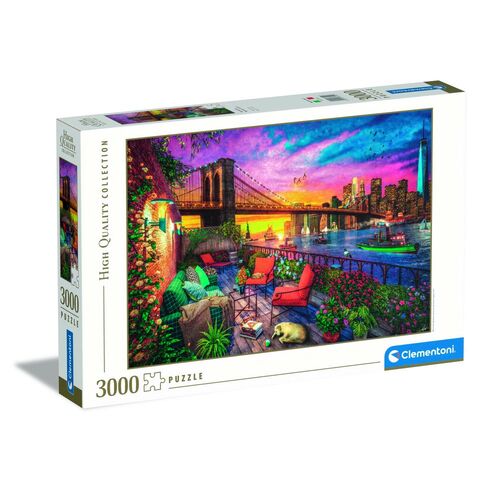 High Quality Manhattan Balcony Sunset puzzle 3000pcs