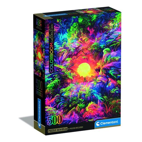 Color Boom Psychedelic Jungle Sunrise puzzle 500pcs