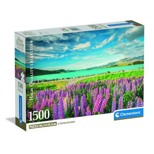 High Quality Lupins at Lake Tekapo puzzle 1500pcs