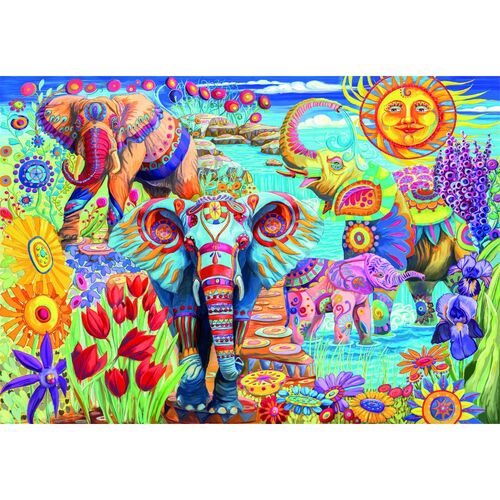 High Quality Elephants’ Carnival puzzle 500pcs