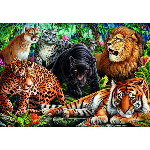 High Quality Wild Cats puzzle 500pcs