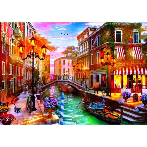 High Quality Sunset Over Venice puzzle 500pcs