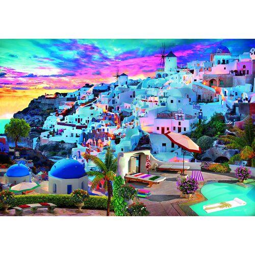 High Quality Greece View puzzle 500pcs